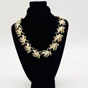 Gold plated flower necklace